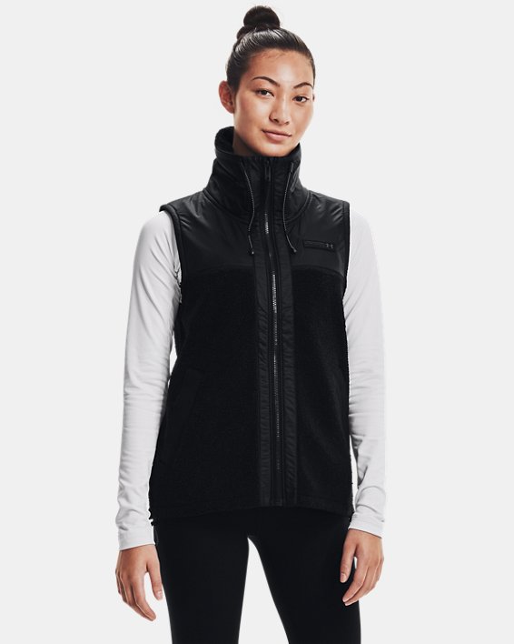 Women's UA Mission Vest, Black, pdpMainDesktop image number 0